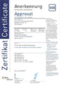 122-001 VdS Zertifikat 1
